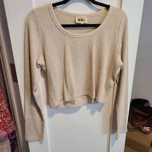 Waffle Knit Crop Top